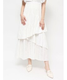 CALNAMUR | LACE LIKE TIERED SKIRT(スカート)