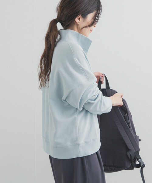 URBAN RESEARCH DOORS（アーバンリサーチドアーズ）の「刺繍スタンドカラースウェット（スウェット・レディース・OFF/L.BLUE・Free）」の20枚目の写真