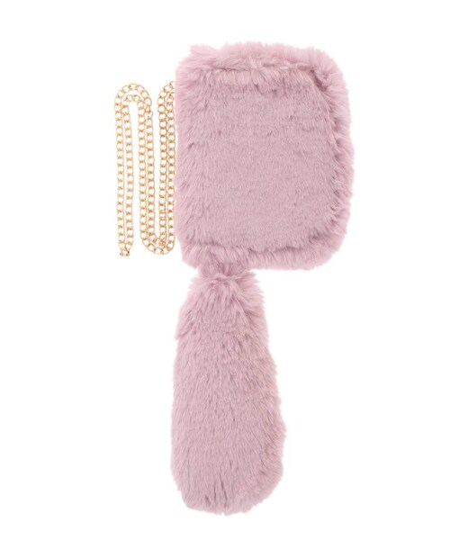 dazzlin（ダズリン）の「<<6/6s/7 対応>>【goods】ボリュームヘアリーiPhoneケース（スマホケース/カバー・レディース・アイボリー/クリア/ピンク/ブラウン・F）」の6枚目の写真