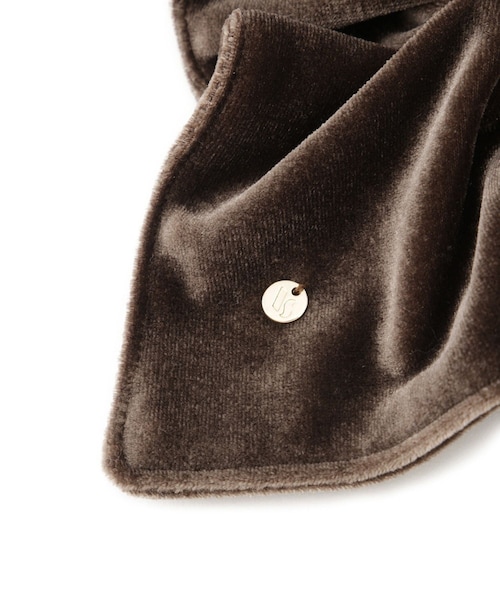 VIS（ビス）の「スクエアベロアシュシュ（シュシュ・レディース・ブラック/ダークブラウン・F）」の9枚目の写真