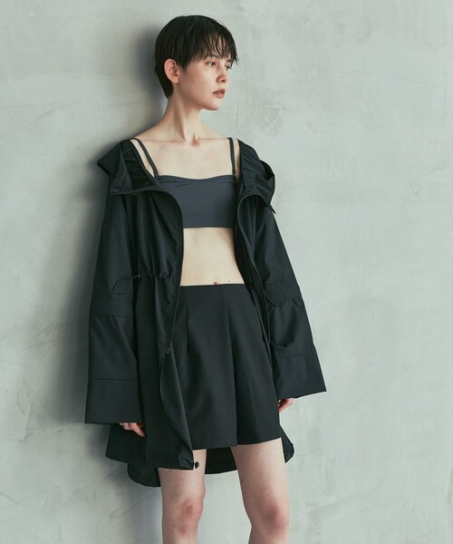 URBAN RESEARCH（アーバンリサーチ）の「『UVカット』Swim URBAN RESEARCH　スイム2WAYラッシュガードパーカー（水着・メンズ・WHITE/BLACK・FREE）」の20枚目の写真