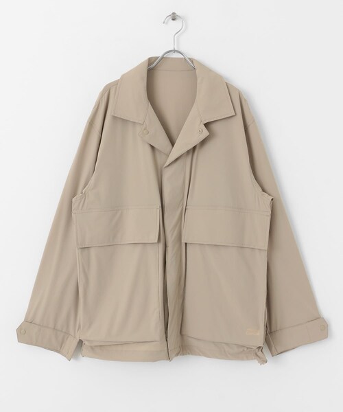 EKAL（エカル）の「WATER RESISTANT PKTBL JK（テーラードジャケット・メンズ・BEIGE/BLACK・M/L）」の7枚目の写真