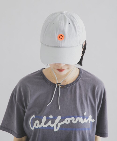 THE GOODLAND MARKET（ザグッドランドマーケット）の「That’s　THATS THE SMILE CAP（キャップ・メンズ・BK/WH/BEIGE・Free）」の4枚目の写真
