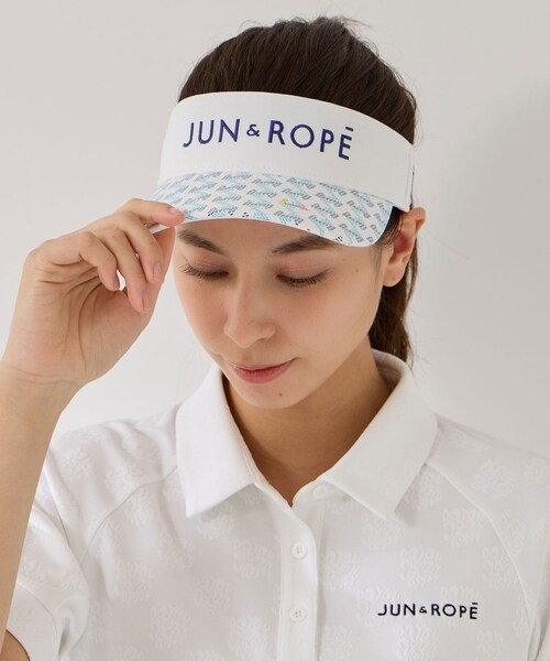ROPE'（ロペ）の「【Resurrection×JUN&ROPE'】ブリムサンバイザー（サンバイザー・レディース・ホワイト・F）」の15枚目の写真