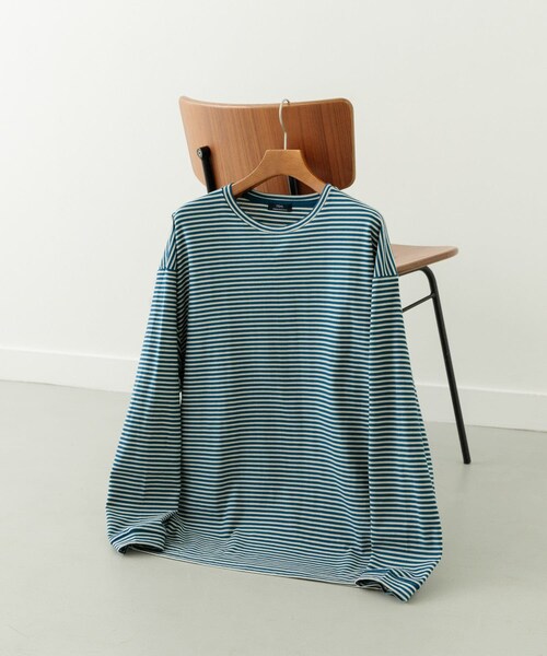 ITEMS URBANRESEARCH（アイテムズ アーバンリサーチ）の「天竺ボーダーロングスリーブカットソー（Tシャツ/カットソー・メンズ・BLU/BRN/CHA・M/L）」の18枚目の写真