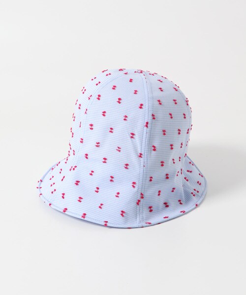 KBF（ケイビーエフ）の「刺繍チェックチューリップHAT（ハット・レディース・BLACK/BLUE・one）」の19枚目の写真