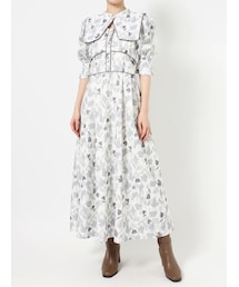 dazzlin | メープルフラワーパイピングワンピース(ワンピース)