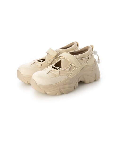 EVOL イーボル クロスデザイン 厚底スニーカー IX5516 レディース シューズ 靴 厚底 スニーカー EVOL⁄イーボルXS-LLサイズ展開 クロスデザイン厚底スニーカー IX5516 （ブラック）