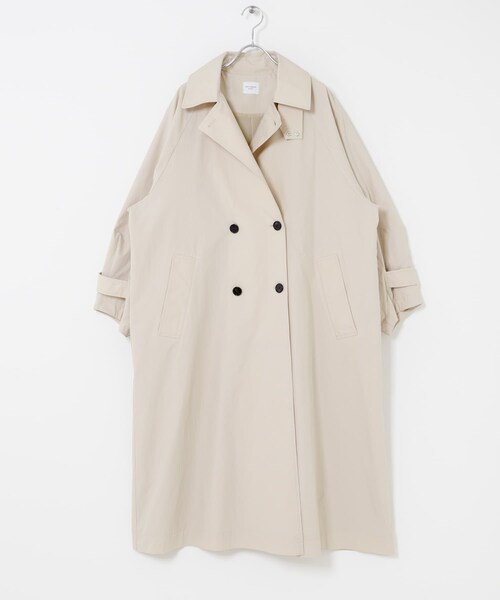 URBAN RESEARCH DOORS（アーバンリサーチドアーズ）の「袖ボリュームスタンドコート（ステンカラーコート・レディース・L.BEIGE/BEIGE・Free）」の12枚目の写真