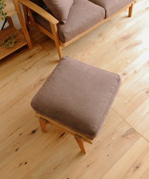 URBAN RESEARCH DOORS（アーバンリサーチドアーズ）の「BOTHY Frame Sofa Ottoman Cushion(Chiffon)（家具・メンズ・ブラウン/イエロー・one）」の5枚目の写真