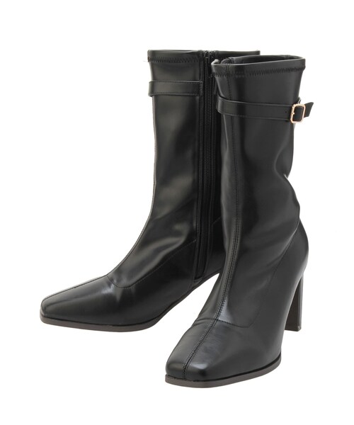 dazzlin（ダズリン）の「アンクルベルトミドルブーツ（ブーツ・レディース・アイボリー/ブラック/ブラウン・M/L）」の11枚目の写真