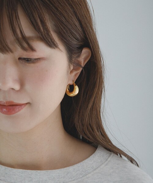 URBAN RESEARCH Sonny Label（アーバンリサーチサニーレーベル）の「ステンレスボリュームフープピアス（ピアス（両耳用）・レディース・シルバー/ゴールド・One）」の8枚目の写真
