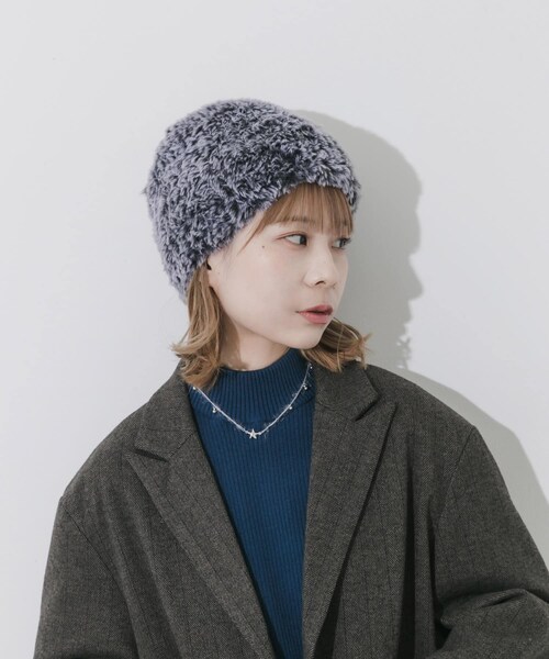 SMELLY（スメリー）の「ファーニットキャップ（ニットキャップ/ビーニー・レディース・IVO/CGY・-）」の12枚目の写真