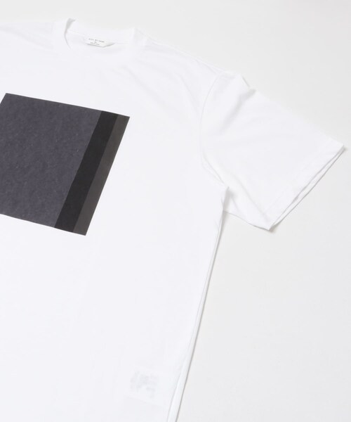 URBAN RESEARCH DOORS(アーバンリサーチドアーズ)の「STILL BY HAND 強撚コットン天竺グラデーションプリントTシャツ(Tシャツ/カットソー・メンズ・WHITE/GREIGE/L/BEIGE・46/48)」の6枚目の写真