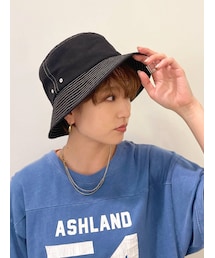 Ungrid | 配色ステッチバケットハット(ハット)