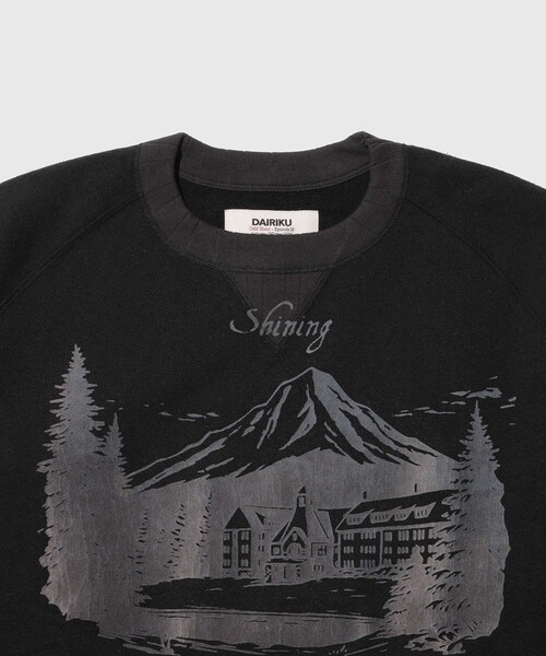 ADAM ET ROPE'(アダムエロペ)の「【DAIRIKU/ダイリク】Odd Hotel Silk-Cotton Sweater(ニット/セーター・メンズ・ブラック/キナリ・M/S)」の6枚目の写真