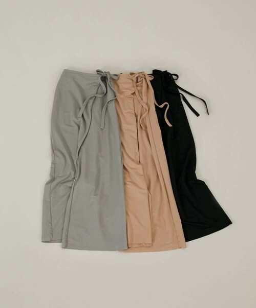 LAATO（ラート）の「wrap cut pants（その他パンツ・レディース・インク/ネズミ/ラクダ・FREE）」の11枚目の写真