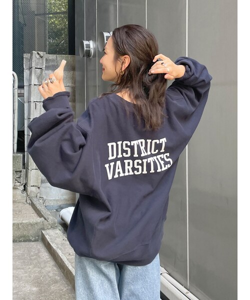 Ungrid（アングリッド）の「ビッグシルエットロゴスウェット（スウェット・レディース・グレー/オレンジ/ネイビー/イエロー・F）」の19枚目の写真