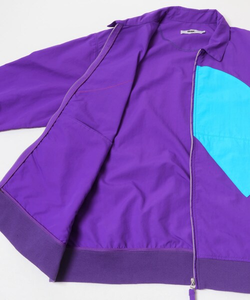 THE GOODLAND MARKET（ザグッドランドマーケット）の「WAX　NYLON ZIP JACKET（ブルゾン・メンズ・BLACK/PURPLE・M/L）」の12枚目の写真