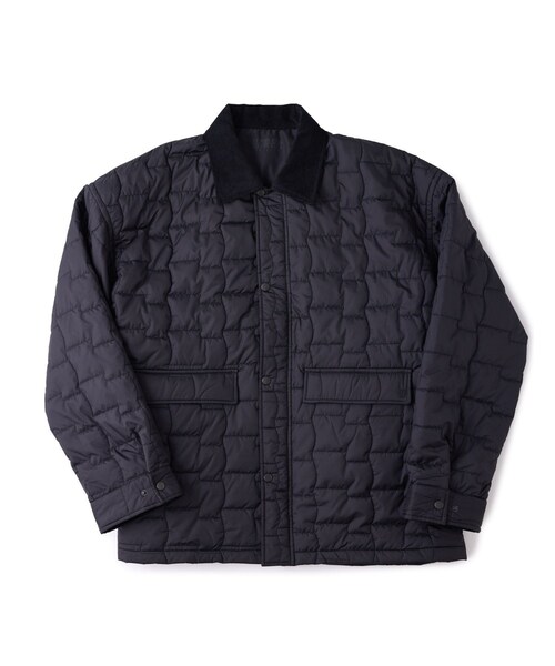 ADAM ET ROPE'(アダムエロペ)の「【UNIVERSAL OVERALL】for M FLAG QUIL TING JACKET(カバーオール・レディース・ブラック/グレー/ダークブラウン・L/M/XL)」の3枚目の写真