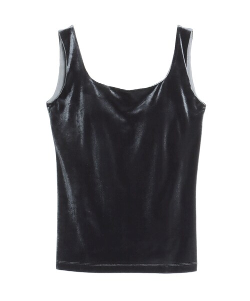 ELENDEEK（エレンディーク）の「VELOUR PAD TANK（タンクトップ・レディース・ネイビー/ブラウン/ベージュ・F）」の2枚目の写真