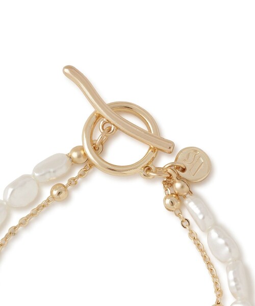 VIS（ビス）の「チェーンレイヤードブレスレット（ブレスレット・レディース・ゴールド/シルバー・F）」の12枚目の写真