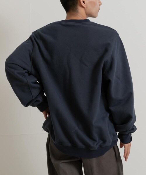THE GOODLAND MARKET（ザグッドランドマーケット）の「Western Hydrodynamic Research　WORKER SWEAT CREW（スウェット・メンズ・15IVORY/40NAVY/01BLACK・M/XL）」の22枚目の写真