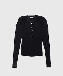 ADAM ET ROPE' | 【BASICKS/ベイシックス】Layered Rib Knit(その他トップス)