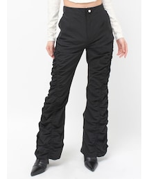 ギャザーフレアパンツ