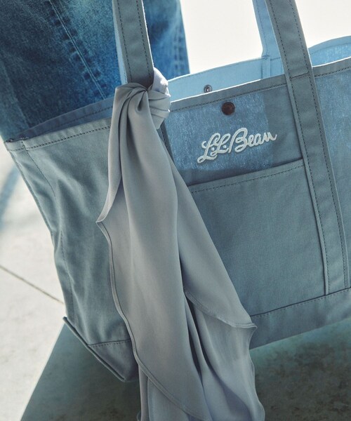 ADAM ET ROPE'（アダムエロペ）の「【J'aDoRe・店舗限定】【L.L.Bean for SALON（エル・エル・ビーン）】別注middle grocery tote（トートバッグ・レディース・ブラウン系/サックス/ローズピンク/ピンク系/イエロー系・F）」の14枚目の写真