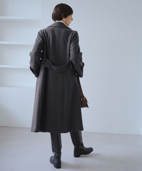 ROPE' PICNIC（ロペピクニック）の「JAPAN FABRIC ダブルチェスターコート/一部WEB限定カラー（チェスターコート・レディース・ブラック/グレー/グレー系/ベージュ系・F）」の14枚目の写真
