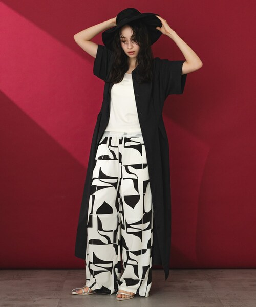 SENSE OF PLACE by URBAN RESEARCH（センスオブプレイスバイアーバンリサーチ）の「『UR TECH DRYLUXE』リネンライクワンピース（ワンピース・レディース・CHARCOAL/KHAKI/L.BLUE・COMPACT/One）」の9枚目の写真