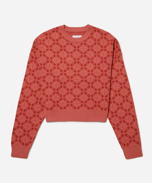 Saturdays NYC（サタデーズ ニューヨークシティ ）の「Hunakai Blockprint Sweater（ニット/セーター・レディース・ダークグリーン/ブラウン系/レッド・M/S）」の3枚目の写真