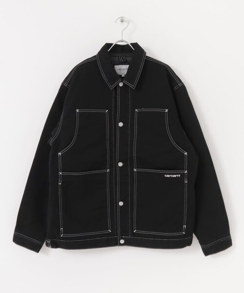 SENSE OF PLACE by URBAN RESEARCH（センスオブプレイスバイアーバンリサーチ）の「carhartt DOUBLE FRONT JACKET（カバーオール・メンズ・BEIGE/BLACK・M/L）」の11枚目の写真