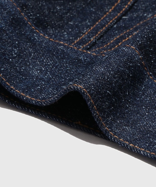 ADAM ET ROPE'(アダムエロペ)の「【Cale/カル】cotton silk denim Trucker(デニムジャケット・メンズ・ネイビー・2/3)」の13枚目の写真