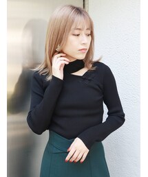 MURUA | アシメチャイナニット(ニット/セーター)