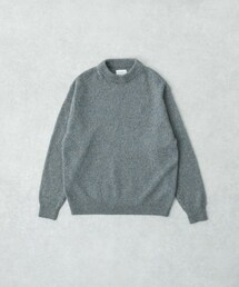 URBAN RESEARCH | new basic　CASHMERE SILK MOULINE CREW-NECK KNIT(ニット/セーター)