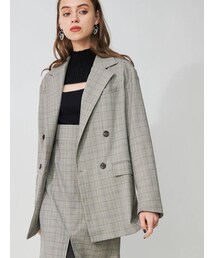 MERCURYDUO | チェックジャケット(テーラードジャケット)