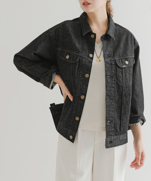 URBAN RESEARCH ROSSO（アーバンリサーチロッソ）の「『別注』Lee101 ×ROSSO　JACKET（デニムジャケット・レディース・BLKONEWASH・FREE）」の4枚目の写真