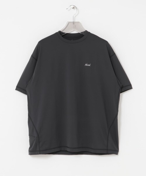 URBAN RESEARCH(アーバンリサーチ)の「『別注』NANGA×URBAN RESEARCH RASH GUARD SHORT-SLEEVE(Tシャツ/カットソー・メンズ・BLACK/CHARCOAL・M/L)」の4枚目の写真