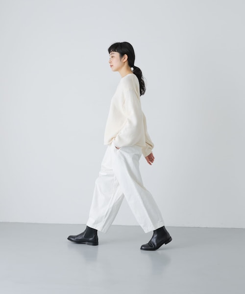 かぐれ（カグレ）の「コットンローゲージショートカーディガン（カーディガン/ボレロ・レディース・IVORY/BLACK・Free）」の10枚目の写真