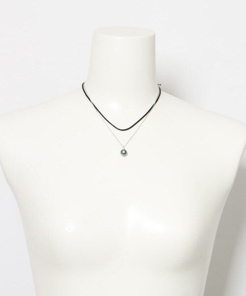 URBAN RESEARCH ROSSO（アーバンリサーチロッソ）の「Favorible　Black Pearl Combi Necklace（ネックレス・レディース・SIL×BLK・FREE）」の7枚目の写真