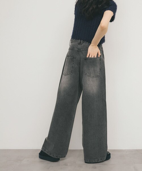 KBF（ケイビーエフ）の「『2サイズ展開』ドローストリングデニム（デニムパンツ・レディース・BLACK/BLUE/GRAY・36/38）」の11枚目の写真