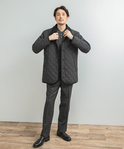 URBAN RESEARCH DOORS(アーバンリサーチドアーズ)の「LIFE STYLE TAILOR LIMONTA EAST キルティングコート(ダウンジャケット/コート・メンズ・BLACK/NAVY・M/L)」の9枚目の写真