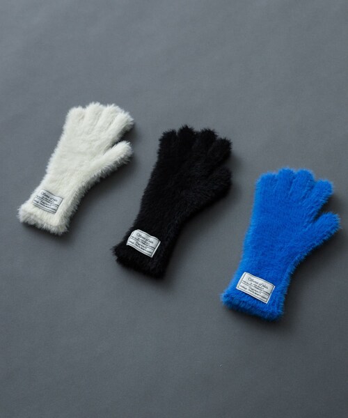 SENSE OF PLACE by URBAN RESEARCH(センスオブプレイスバイアーバンリサーチ)の「シャギーニットグローブ(ベルト・レディース・BLUE/OFF WHITE/BLACK・one)」の21枚目の写真