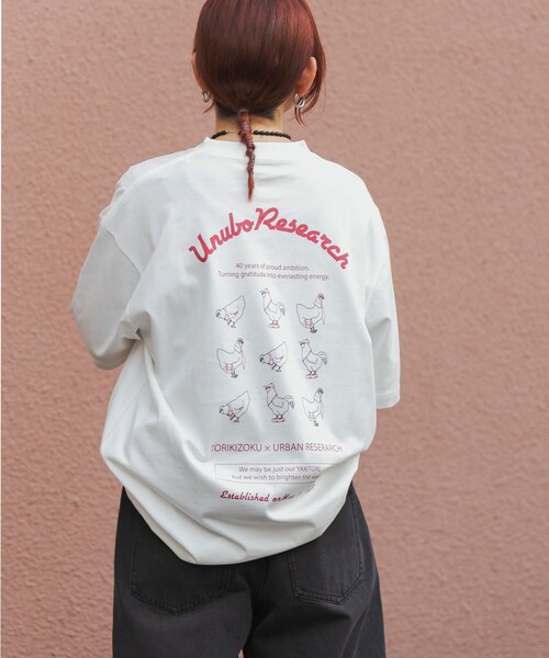 URBAN RESEARCH（アーバンリサーチ）の「鳥貴族×UR　UnuboResearch SHORT-SLEEVE T-SHIRTS A（Tシャツ/カットソー・メンズ・WHITE/OATMEAL/CHARCOAL/BLACK/MOCHA・M/L/XL）」の8枚目の写真