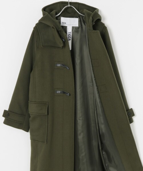 URBAN RESEARCH（アーバンリサーチ）の「TICCA　ダッフルコート（ダッフルコート・レディース・khaki/black・FREE）」の9枚目の写真