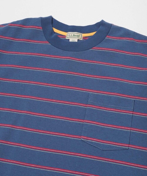 URBAN RESEARCH DOORS（アーバンリサーチドアーズ）の「L.L.Bean JAPAN EDITION　UNION SHORT-SLEEVE STRIPED T-SHIRTS（Tシャツ/カットソー・メンズ・OFF/GRN/BIRCH/CRM/SAX/ROSE/CORAL/MINT/NAVY/RED/CCL/PWK・M/L/XL）」の20枚目の写真