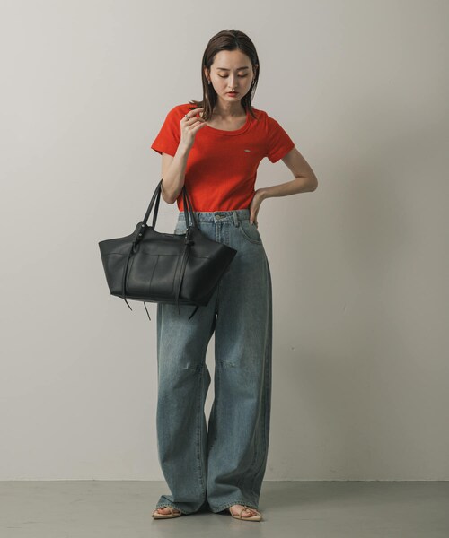 SENSE OF PLACE by URBAN RESEARCH（センスオブプレイスバイアーバンリサーチ）の「アウトポケットトートバッグ（トートバッグ・レディース・BEIGE/BLACK/IVORY・one）」の16枚目の写真