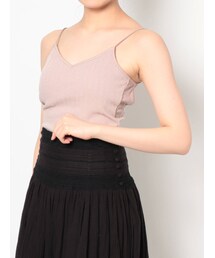 MERCURYDUO | カップ付バックオープンキャミ(Tシャツ/カットソー)